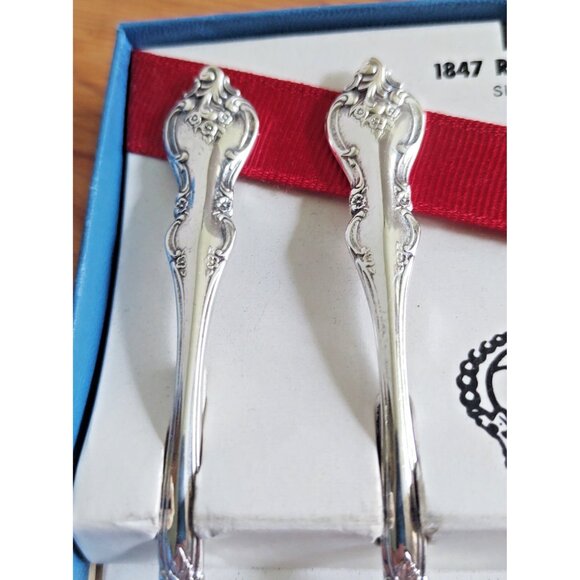 Vintage 1847 Rogers Bros. Silverplate Demitasse Spoon Set(4) original box 1964 - Picture 4 of 13